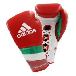Adidas AdiSpeed Boxing Gloves - Lace 19 Adidas AdiSpeed Boxing Gloves - Lace -Venu Boxing Shop red green lace