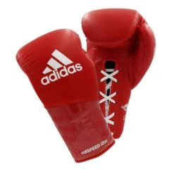 Adidas AdiSpeed Boxing Gloves - Lace 18 Adidas AdiSpeed Boxing Gloves - Lace -Venu Boxing Shop red lace