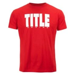 TITLE Boxing Iconic Block Tee -Venu Boxing Shop red white 1