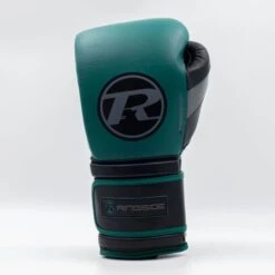 Ringside Pinnacle Series Boxing Gloves - Velcro -Venu Boxing Shop ringside green black velcro 1