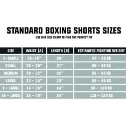 Suzi Wong X Geezers Satin/Snake Skin Boxing Shorts -Venu Boxing Shop size guide 1