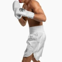 Suzi Wong X Geezers Satin/Snake Skin Boxing Shorts