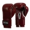 TITLE Old School Leather Bag Gloves -Venu Boxing Shop tb137 maroon 1