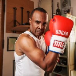 TITLE Boxing Sugar Ray Leonard Signature Leather Sparring Gloves -Venu Boxing Shop tb165 7