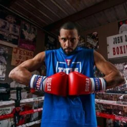 TITLE Boxing Sugar Ray Leonard Signature Leather Sparring Gloves -Venu Boxing Shop tb165 8