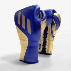 Adidas TILT 750 Pro Fight Boxing Gloves -Venu Boxing Shop tilt blue gold