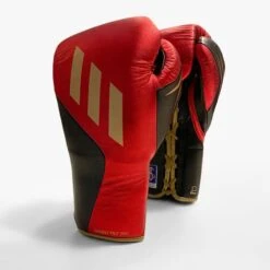 Adidas TILT 750 Pro Fight Boxing Gloves -Venu Boxing Shop tilt fight red gold black