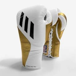 Adidas TILT 750 Pro Fight Boxing Gloves -Venu Boxing Shop tilt white gold