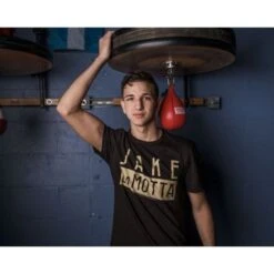TITLE Boxing Jake LaMotta T-Shirt - Black -Venu Boxing Shop tlgcy162