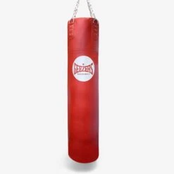 Geezers Elite Pro Traditional Impact Leather Punch Bag - 5ft -Venu Boxing Shop traditional 5ft red