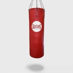 Geezers Elite Pro Impact Leather Heavy Punch Bag - 4ft -Venu Boxing Shop traditional heavy 4ft red
