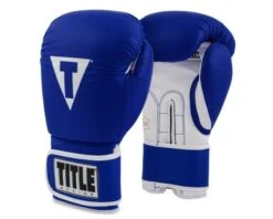 TITLE Pro Style Leather Training Gloves 3.0 -Venu Boxing Shop tvvtg3 bl wh 1 1 2