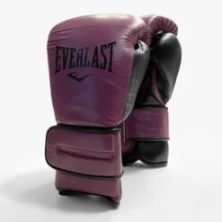 Everlast Powerlock2 Pro Training Boxing Gloves - Hook & Loop -Venu Boxing Shop velcro purple
