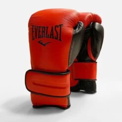 Everlast Powerlock2 Pro Training Boxing Gloves - Hook & Loop -Venu Boxing Shop velcro red
