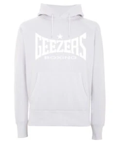 Geezers Heavy Weight Hoodie Large Logo 9 Geezers Heavy Weight Hoodie Large Logo -Venu Boxing Shop white white hoodie 3