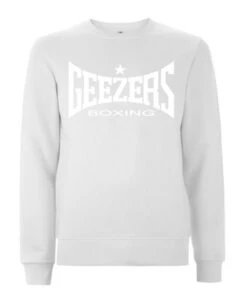 Geezers Sweatshirt Large Logo -Venu Boxing Shop white white sweatshirt
