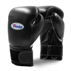Winning MS Training Velcro Boxing Gloves -Venu Boxing Shop winning boxing gloves velcro black